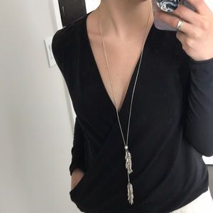 Silver Women’s Tassel Necklace